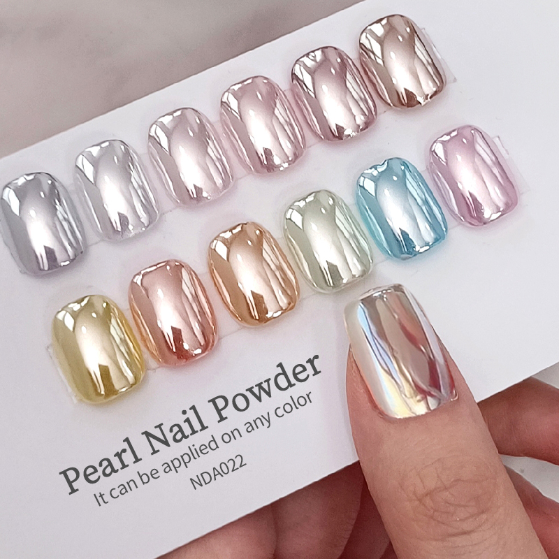 Nail Glitter Chrome - NICOLE DIARY Moonlight Mirror Nail Powder