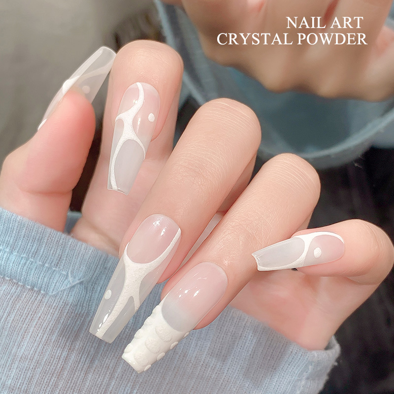 4.5X4CM Pink/White/Clear Profe - Acrylic Powder Clear ulasan dan harga