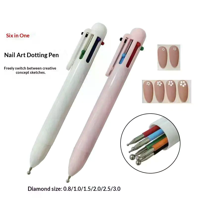 6 In 1 DIY Nail Dotting Tool N - Nail Art Dotting Tool ulasan dan harga
