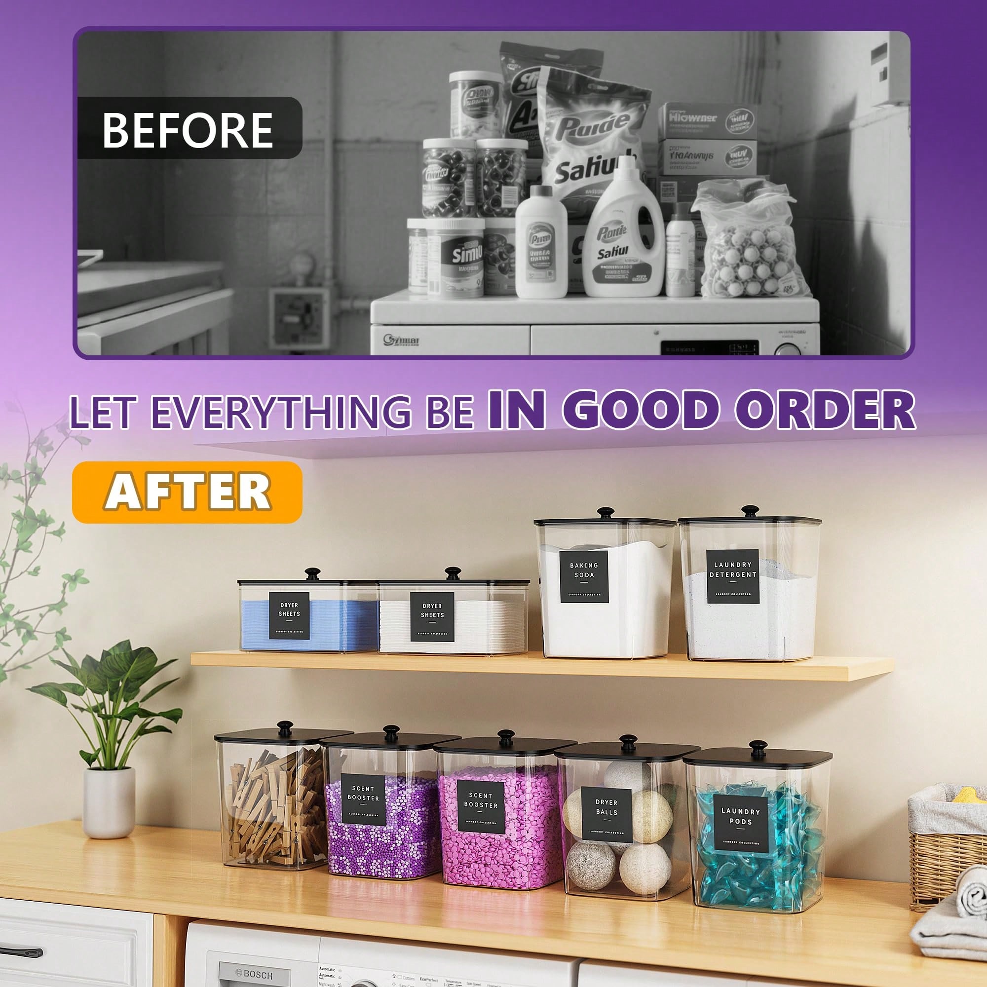 Laundry Pods Storage Container - Acrylic Powder Clear ulasan dan harga