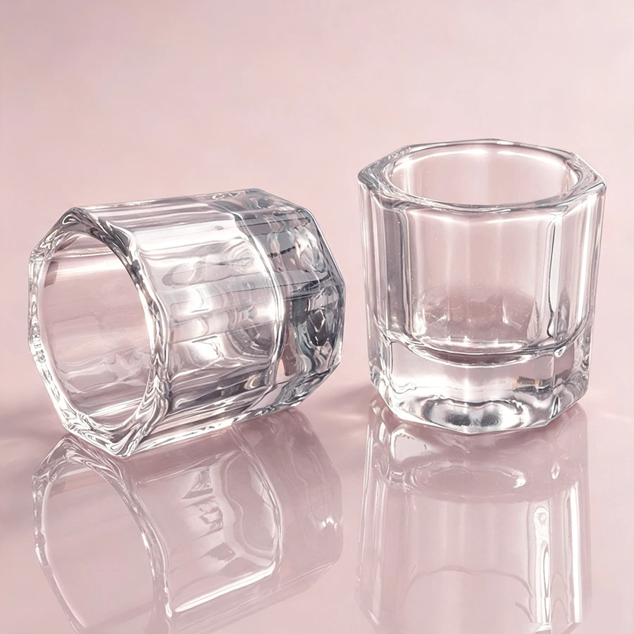 Clear Crystal Glass Dappen Dis - Acrylic Powder Clear ulasan dan harga