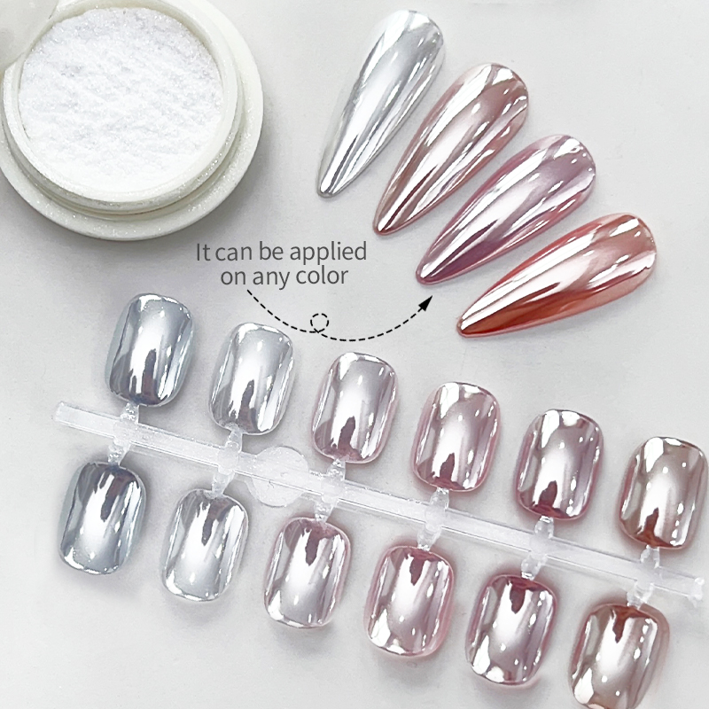 NICOLE DIARY Moonlight Mirror  - Nail Glitter Chrome ulasan dan harga
