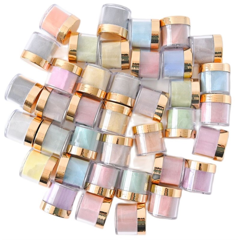 20/50/100Pcs Gold Lid Clear Em - Acrylic Powder Clear ulasan dan harga