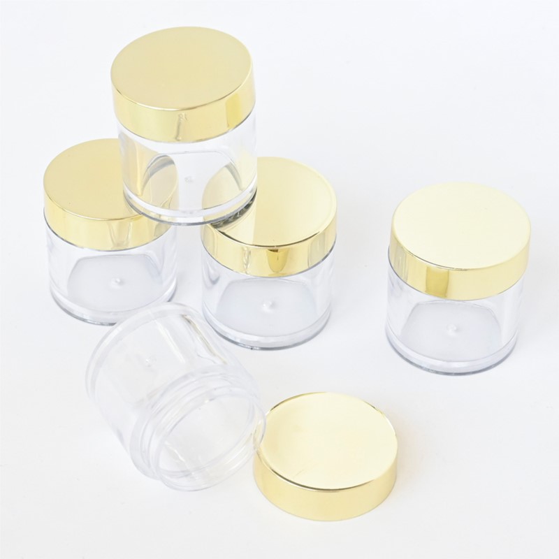 20/50/100Pcs Gold Lid Clear Em - Acrylic Powder Clear ulasan dan harga