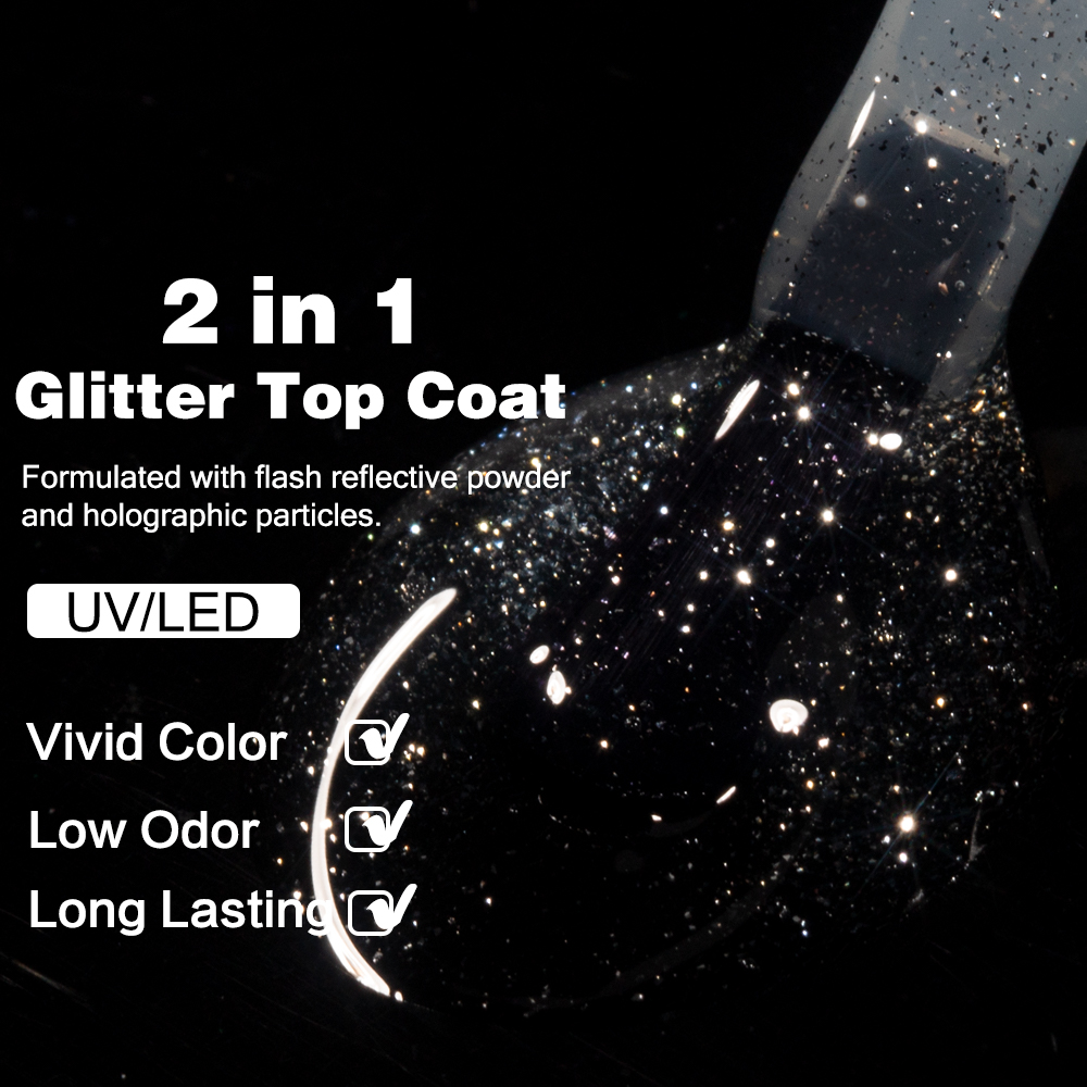 KODIES GEL Starlight Top Coat  - Nail Glitter Chrome ulasan dan harga