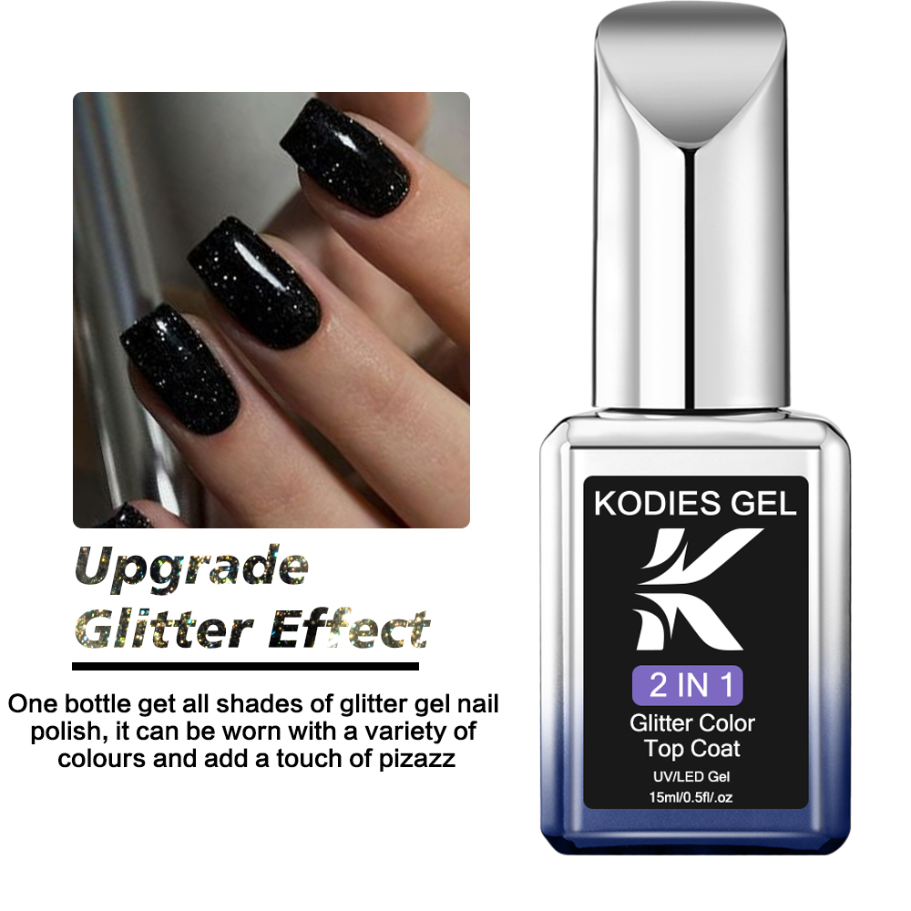 KODIES GEL Starlight Top Coat  - Nail Glitter Chrome ulasan dan harga