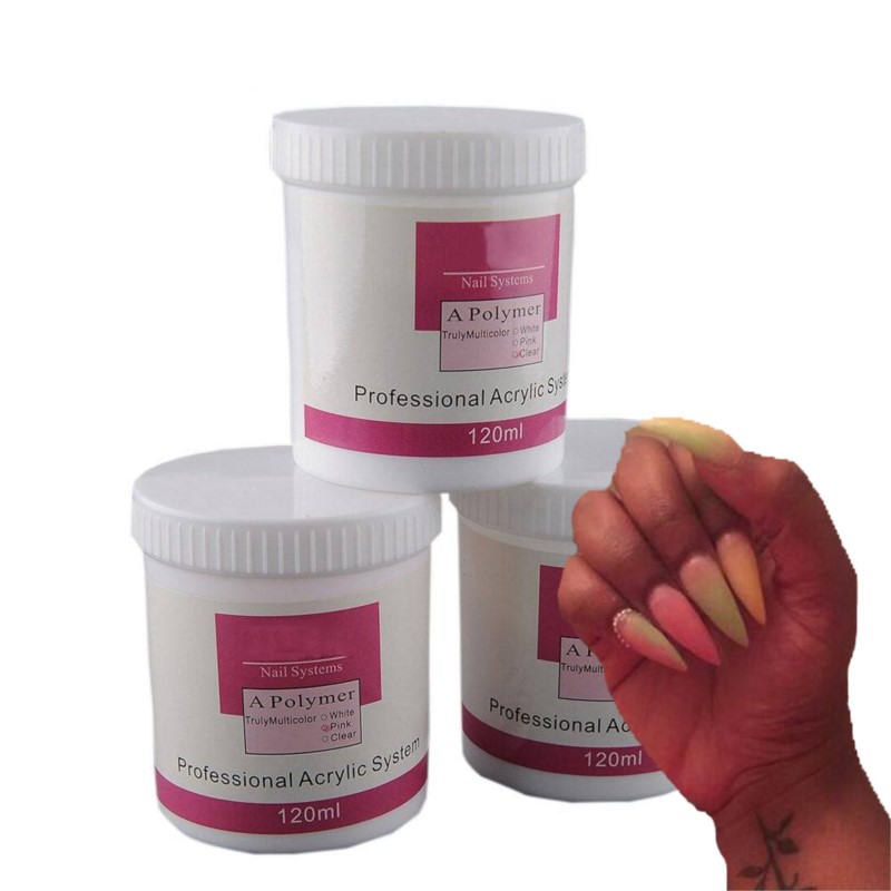 1Pot 120ml Nail Acrylic Powder - Acrylic Powder Clear ulasan dan harga