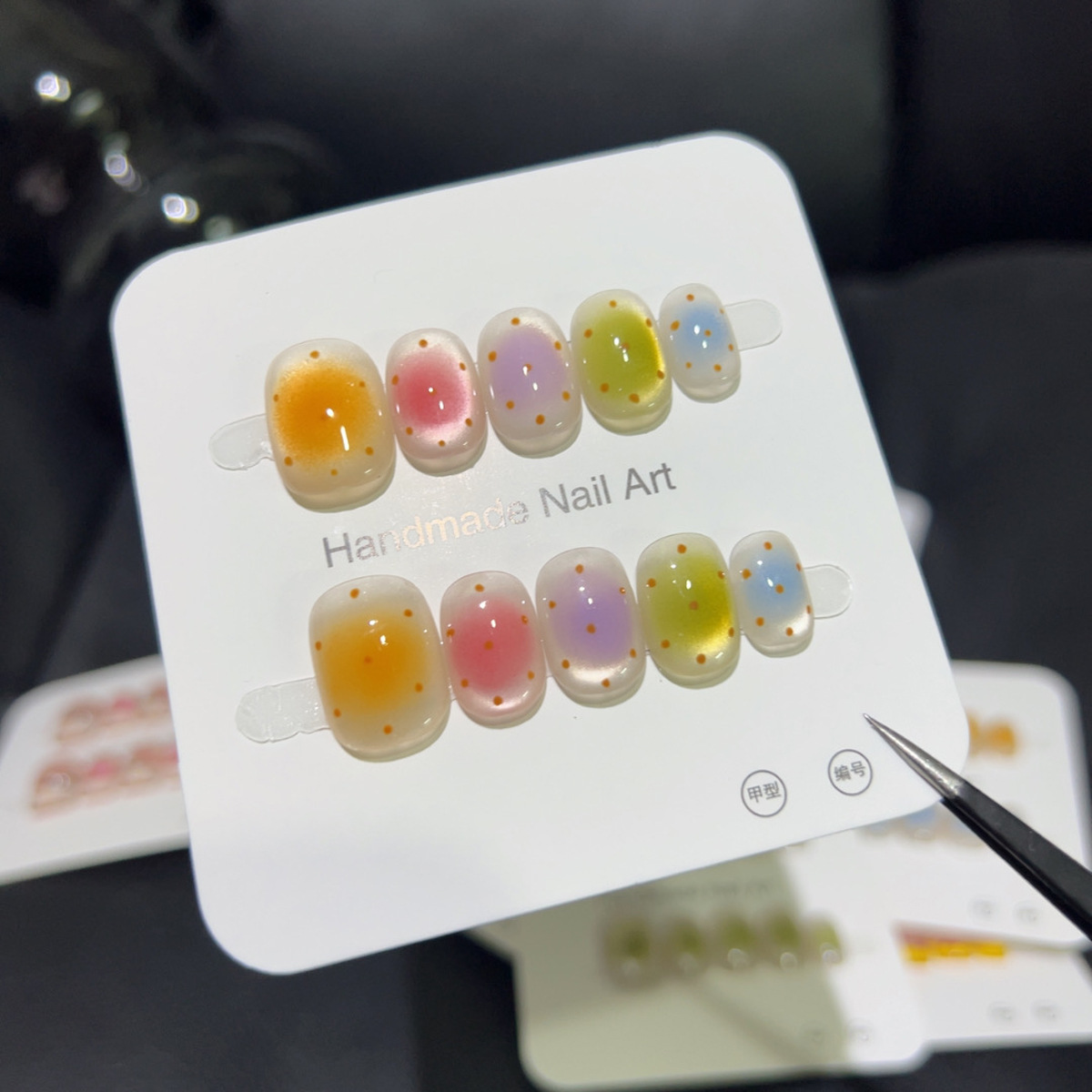 10PCS Colorful Short Square Ro - Nail Art Gliter ulasan dan harga