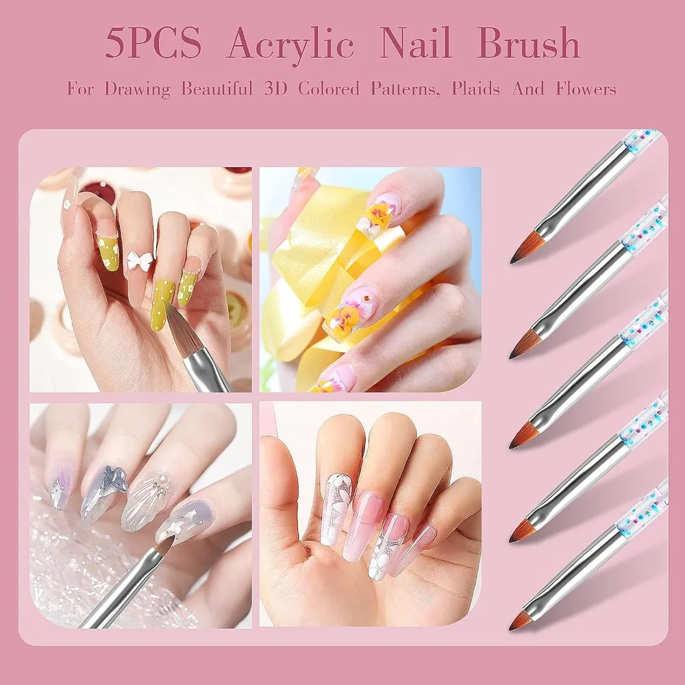 32pcs Nail Art Brushes, Acryli - Nail Art Dotting Tool ulasan dan harga