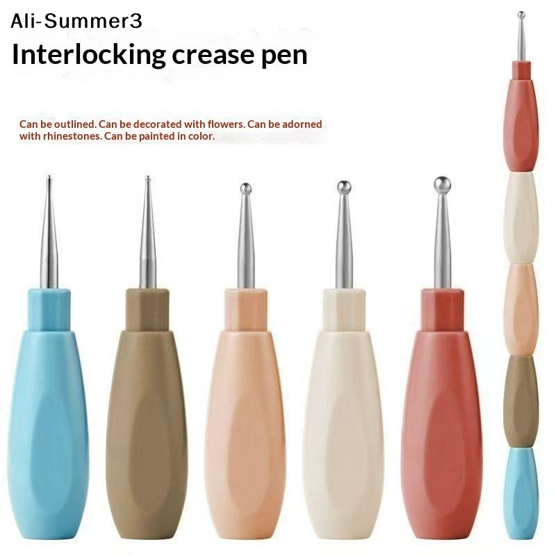 【A3s】5Pcs Handle Liner Drawing - Nail Art Dotting Tool ulasan dan harga