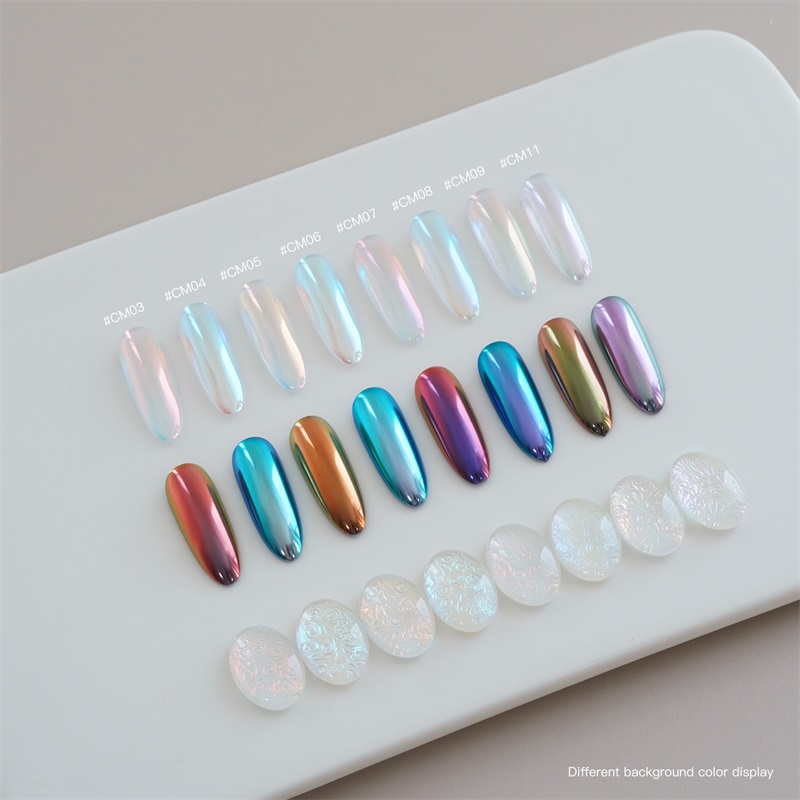 HNDO New Package Aurora Chrome - Nail Glitter Chrome ulasan dan harga