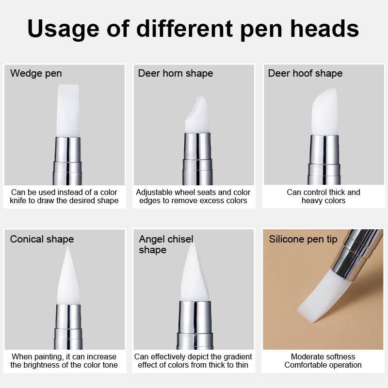 1/10/15Pcs Dual Ended Silicone - Nail Art Dotting Tool ulasan dan harga