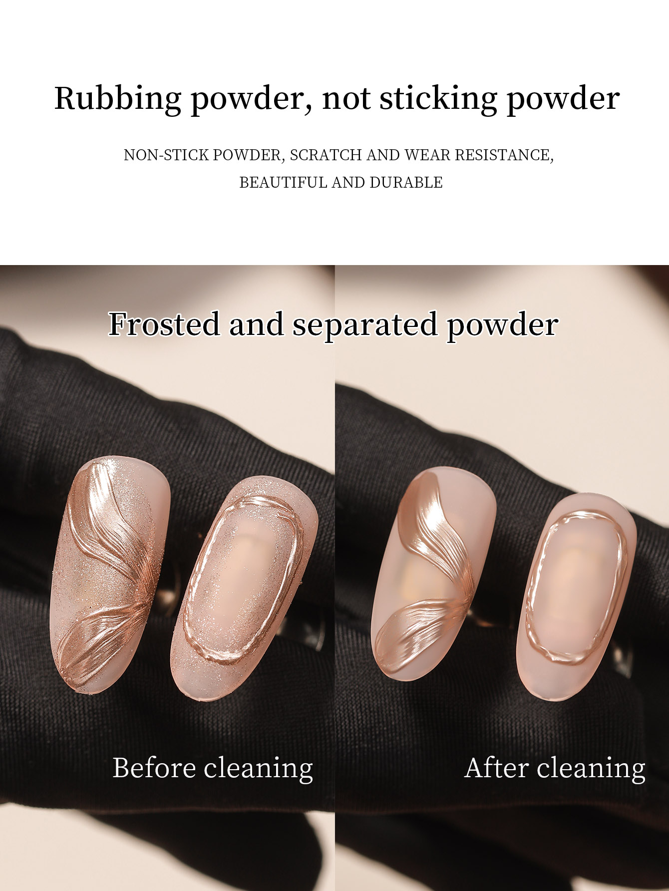 16ml 2-in-1 Matte Gel Top Coat - Nail Glitter Chrome ulasan dan harga