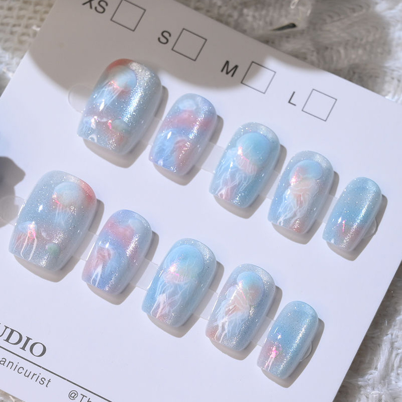 10 Pcs Women Girls Dreamy Fish - Nail Art Cat Eye ulasan dan harga