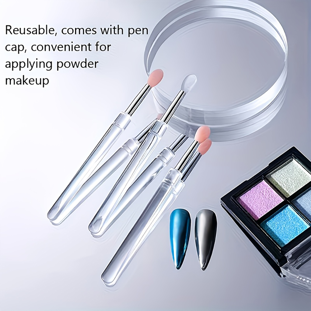Reusable Chrome Glitter Applyi - Nail Glitter Chrome ulasan dan harga