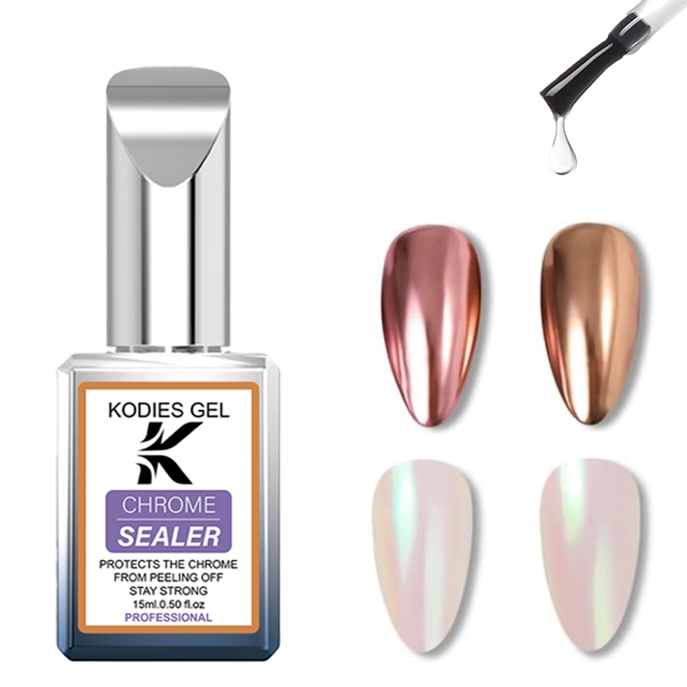 KODIES GEL Chrome Top Coat No  - Nail Glitter Chrome ulasan dan harga