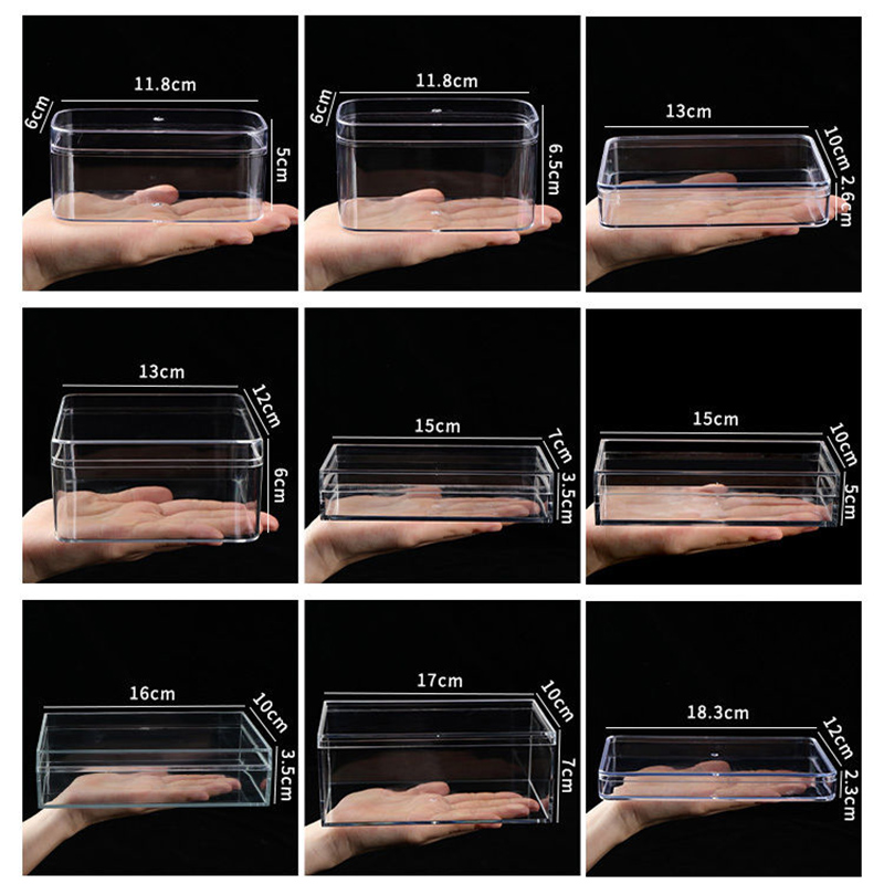 Clear Acrylic Boxes with Lid R - Acrylic Powder Clear ulasan dan harga