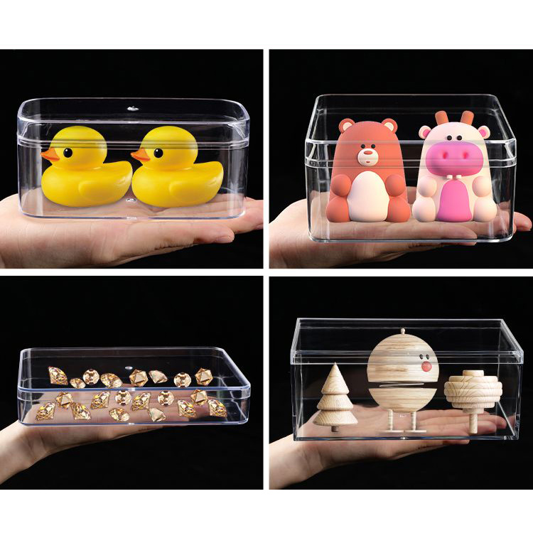 Clear Acrylic Boxes with Lid R - Acrylic Powder Clear ulasan dan harga