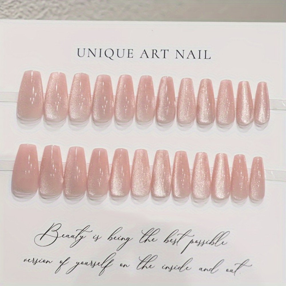 24pcs Sparkling Pink Glitter C - Nail Art Gliter ulasan dan harga