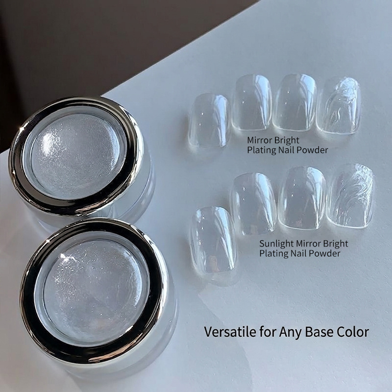 High-Glossy Moonlight Pearl Wh - Nail Glitter Chrome ulasan dan harga