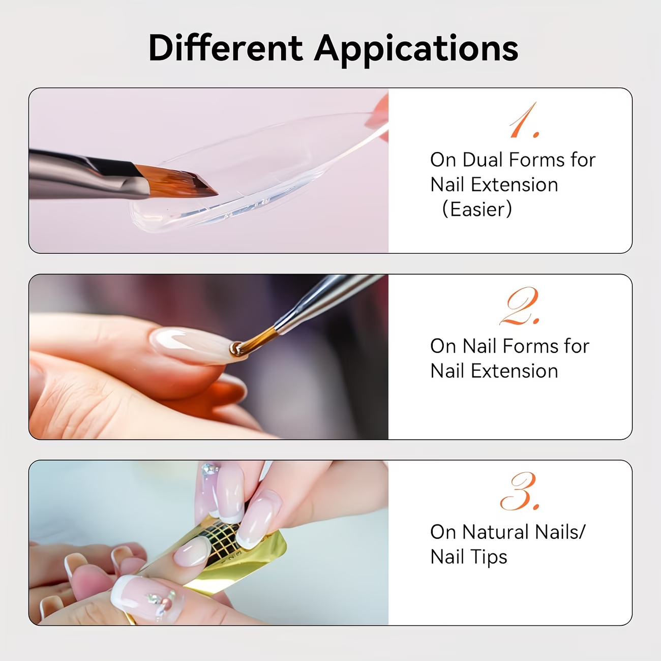 Builder Gel Nail Kit /LED Nail - Acrylic Powder Clear ulasan dan harga