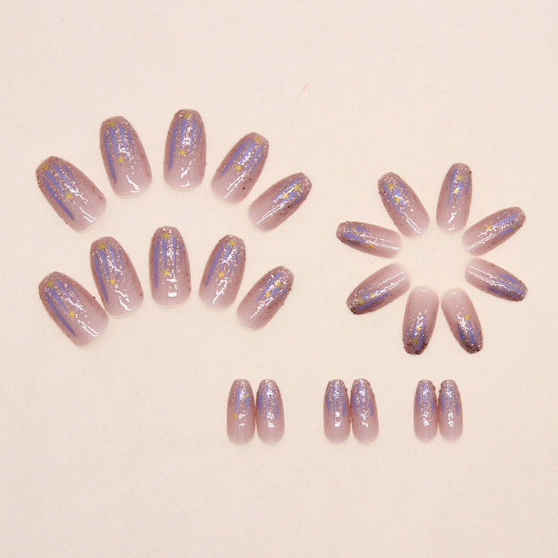 Short fake nails for women gir - Nail Art Gliter ulasan dan harga