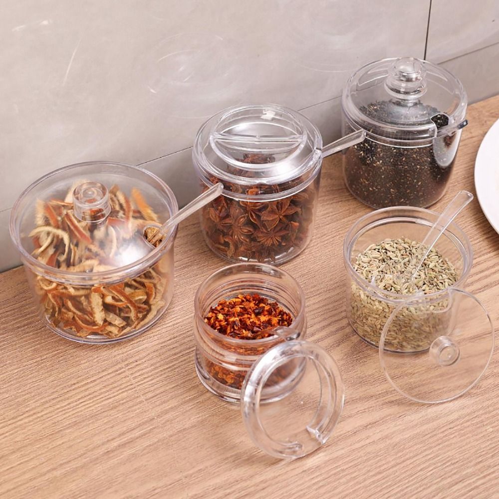 1Pcs New Transparent Spices Bo - Acrylic Powder Clear ulasan dan harga