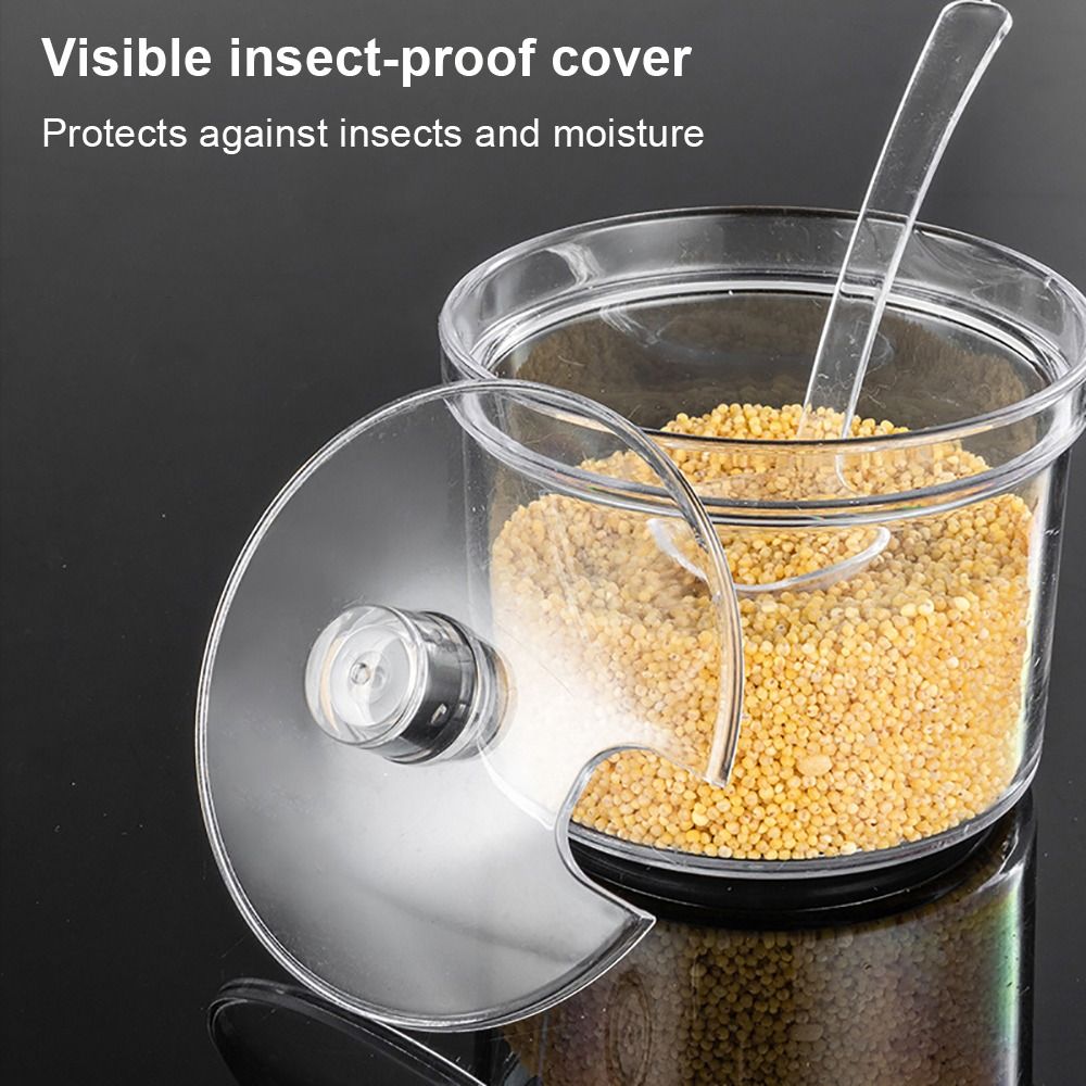 1Pcs New Transparent Spices Bo - Acrylic Powder Clear ulasan dan harga