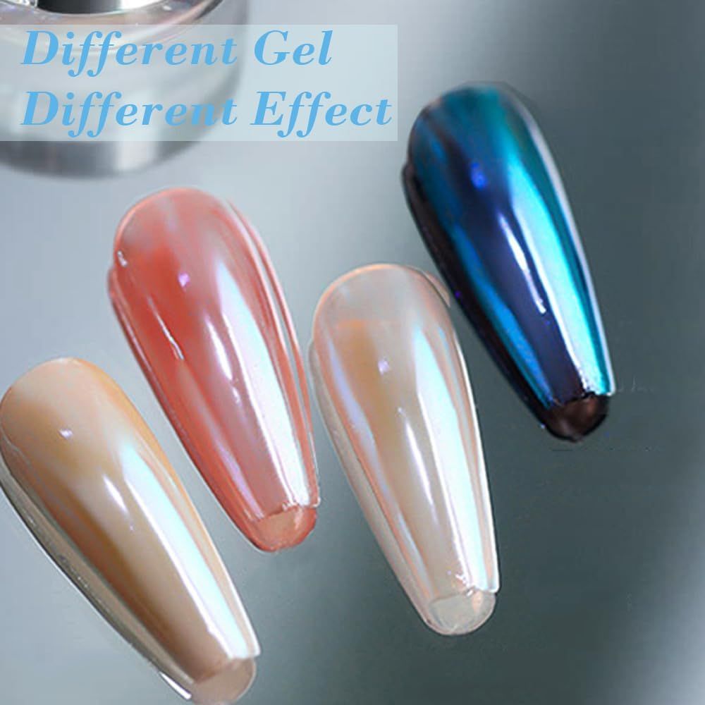 Chrome Nail Powder, Glossy Aur - Nail Glitter Chrome ulasan dan harga