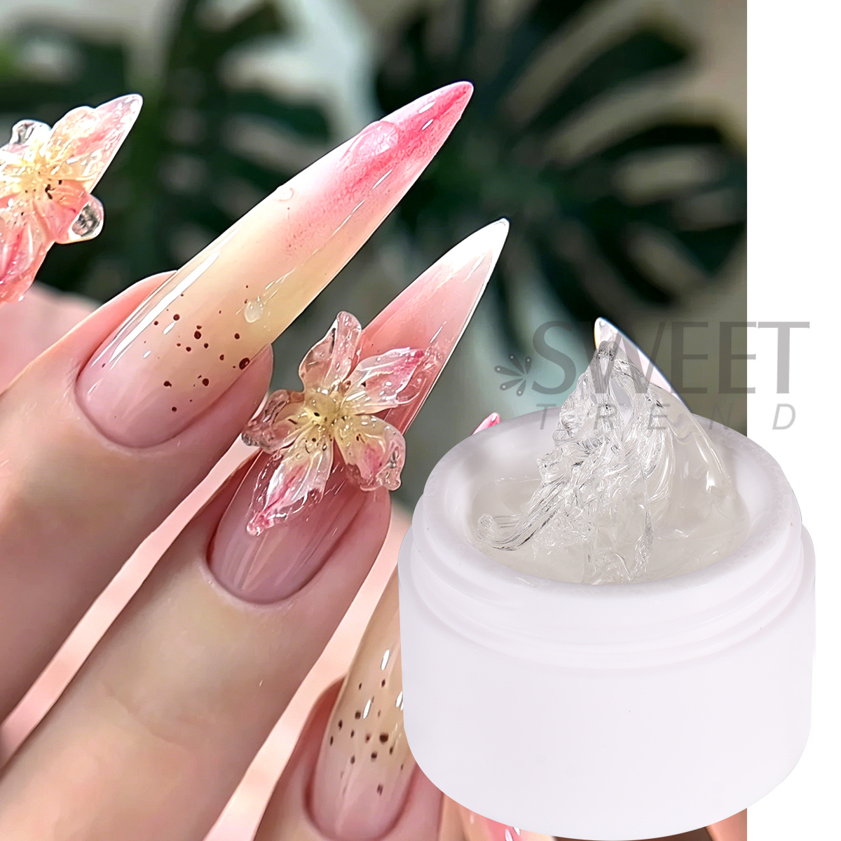15ml Non Stick Hand Nail Exten - Acrylic Powder Clear ulasan dan harga