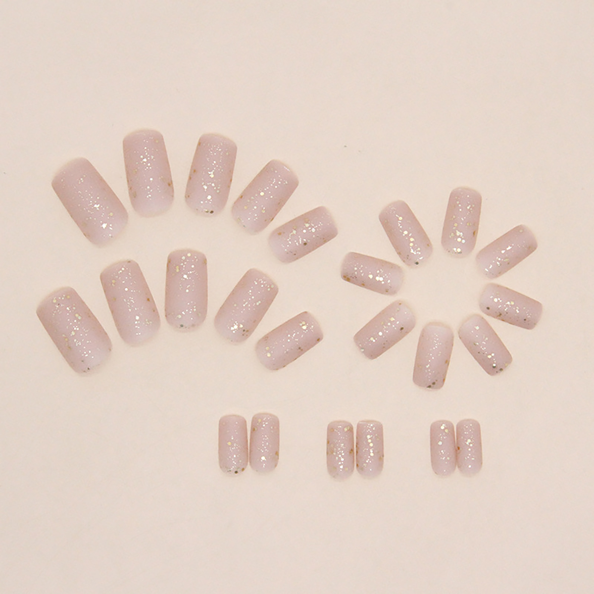 24 pieces of medium square fro - Nail Art Gliter ulasan dan harga