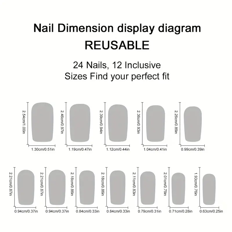 24 pieces of medium square fro - Nail Art Gliter ulasan dan harga